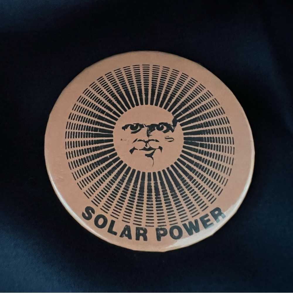 Solar Power Button 1970